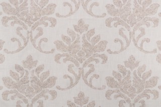 Valiant Fabrics Provence Embroidered Drapery Fabric in Vanilla 