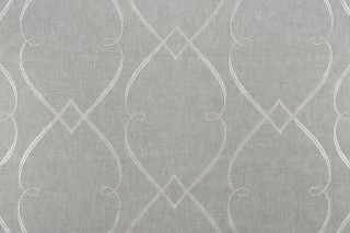 Valiant Fabrics Zoey Embroidered Drapery Fabric in Moss 