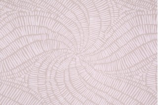 Robert Allen Gibbs Swirl Printed Cotton Drapery Fabric in Linen