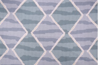 Robert Allen Gustavian Printed Cotton Drapery Fabric in Lakeside