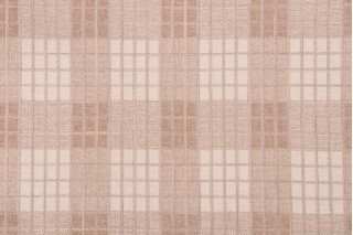 Waverly Cozy Plaid Woven Chenille Upholstery Fabric in Hemp