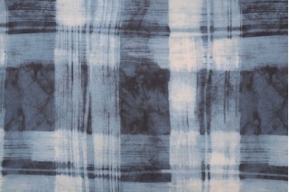 Kaufmann Tamon Printed Cotton Drapery Fabric in Indigo