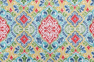 Richloom Fiorella Printed Polyester Outdoor Fabric in Multi