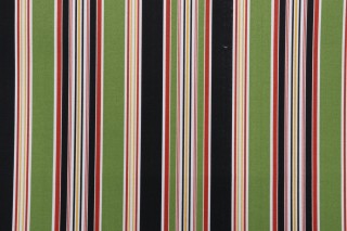 Richloom Eastbay Printed Polyester Outdoor Fabric in Noir 