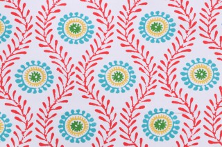 Waverly Fresh Spin Printed Cotton Drapery Fabric in Prism 