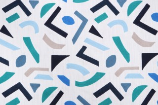 PK Lifestyles Oslo Embroidered Drapery Fabric in Horizon 