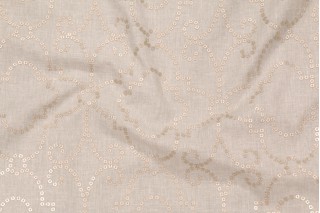 Dena Home Wow Factor Embroidery Drapery Fabric in Moonstone
