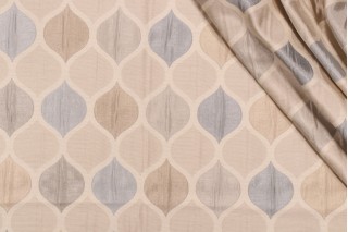 Richloom Platinum Collection Riga Woven Decorator Fabric in Mica