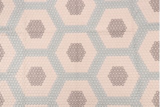 Valiant Fabrics Prism Embroidered Drapery Fabric in Spa