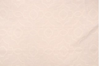 Valiant Fabrics Aiden Embroidered Drapery Fabric in Linen