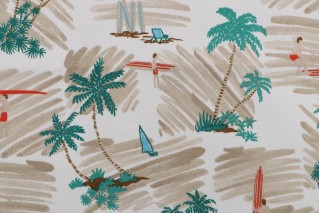 Tommy Bahama Ride The Tide Printed Polyester Outdoor Fabric in Sunset