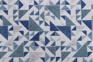Golding Isosceles Woven Chenille Upholstery Fabric in Ocean
