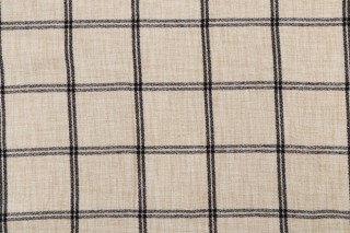 P Kaufmann Campbell Woven Chenille Upholstery Fabric in Domino 