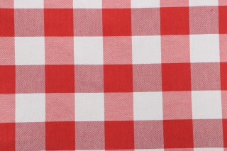 P Kaufmann Foxy Plaid Woven Decorator Fabric in Scarlet 