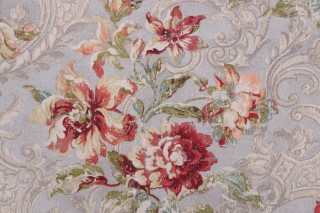 Waverly Fresco Flourish Printed Cotton Drapery Fabric in Jewel