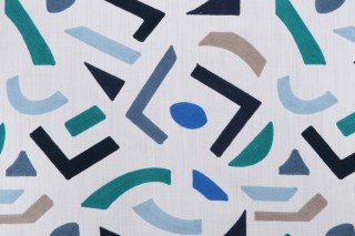 PK Lifestyles Oslo Embroidered Drapery Fabric in Horizon 