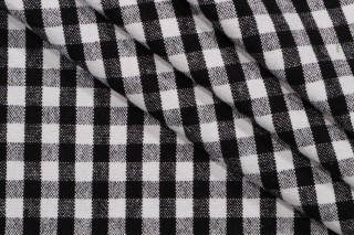 PK Lifestyles Logan Check Woven Upholstery Fabric in Domino 
