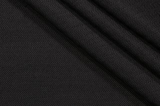PK Lifestyles Herringbone Woven Polypropylene Outdoor Fabric in Black 