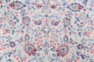 PK Lifestyles Ancient Arabesque Printed Chenille Decorator Fabric in Lapis 