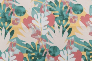 Bryant Fabrics Marin Printed Polyester Outdoor Fabric in Green 