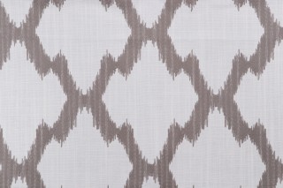 Alhambra Kelat Embroidered Drapery Fabric in Stone for Scalamandre