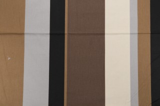 Old World Weavers Melker Printed Cotton Drapery Fabric in Gray/Brown/Black/Cream for Scalamandre