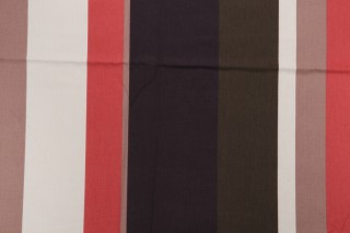 Old World Weavers Melker Printed Cotton Drapery Fabric in Cream/Red/Camel/Brown/Olive for Scalamandre