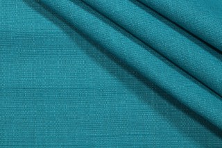 Solid Woven Outdoor Fabric in Island Blue