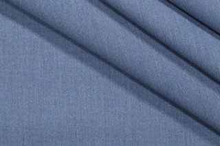 Solid Canvas Woven Outdoor Fabric in Denim