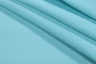 Solid Woven Outdoor Fabric in Aqua