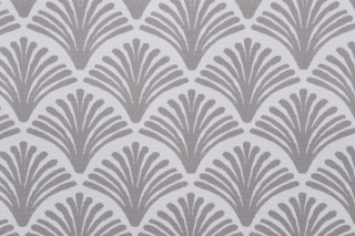 Richloom Fan Printed Polyester Outdoor Fabric in Taupe
