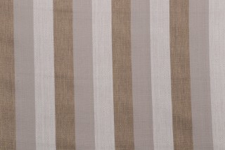 Solartex Stripe Woven Outdoor Fabric in Toffee