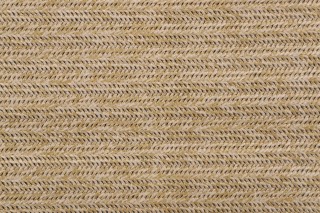 Herringbone Stripe Woven Outdoor Pouf Fabric in Bamboo