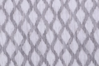 Kelly Ripa Home Floating Trellis Printed Cotton Drapery Fabric in Shell
