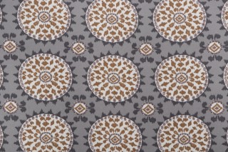 Dena Home Johara Printed Polyester Outdoor Fabric in Slate