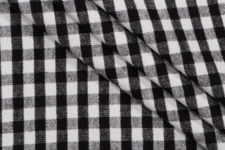 PK Lifestyles Logan Check Woven Upholstery Fabric in Domino