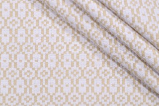 Crypton Jules High Performance Woven Chenille Upholstery Fabric in Flax