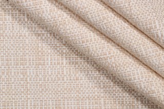 Crypton Coatigan High Performance Woven Upholstery Fabric in Cream