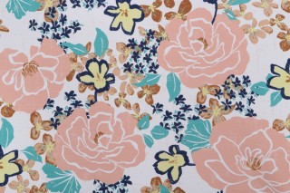 Solartex June Printed Polyester Outdoor Fabric in Garden