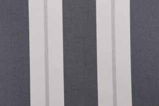 Stripe Woven Outdoor Fabric in Char