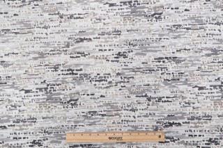 Richloom Rylee Printed Cotton Drapery Fabric in Neutral