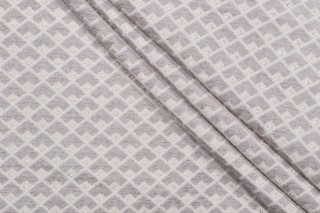 Hattie Woven Chenille Upholstery Fabric in Sterling