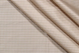 Tirano Silk Decorator Fabric in Beige/White