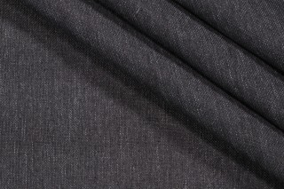 Solid Woven Outdoor Fabric in Charcoal