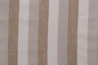 Solartex Stripe Woven Outdoor Fabric in Toffee