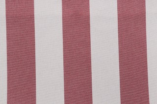 Cabana Stripe Woven Outdoor Fabric in Red