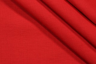 Madera Woven Outdoor Fabric in Ruby