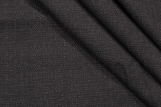 Solartex Solid Woven Olefin Outdoor Fabric in Dark Charcoal