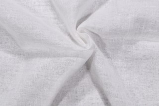 Carrara Sheer Woven Drapery Fabric in Ivory