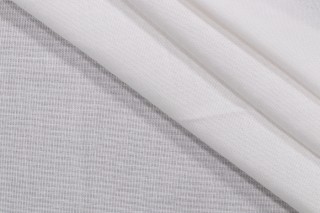Sunbrella Mist Sheer Drapery Weight Solution Dyed Acrylic Outdoor Fabric in Snow